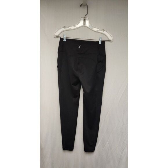 Spyder Active Performance Yoga High Rise Side Pockets Tight Leggings Size Small - Picture 3 of 4